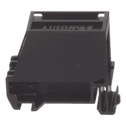 Adaptador de 1 Puerto, Para Conectores Tipo Mini-Com, Montaje en Riel Din Estándar de 35 mm (1.38 pulgadas), Color Negro