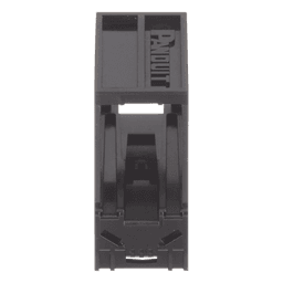 Adaptador de 1 Puerto, Para Conectores Tipo Mini-Com, Montaje en Riel Din Estándar de 35 mm (1.38 pulgadas), Color Negro