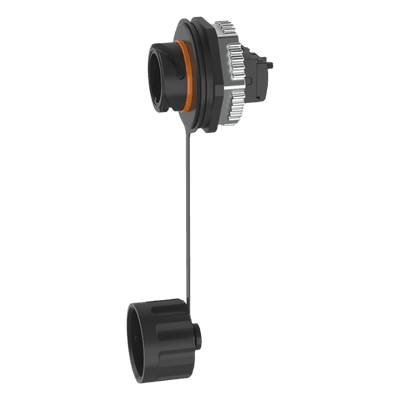 Conector Jack RJ45 de Uso Industrial Estilo TG, Categoría 6, Con Tapa Protectora, Protección IP67