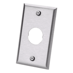 Placa de Pared IndustrialNet?, Para 1 Conector Industrial, de Acero Inoxidable