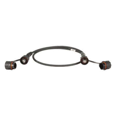 Patch Cord Cat6A IndustrialNet, Blindado S/FTP, Con Plug Industrial y Tapa en Cada Extremo, 3 Metros (9.84 Pies)