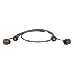 Patch Cord Cat6A IndustrialNet, Blindado S/FTP, Con Plug Industrial y Tapa en Cada Extremo, 3 Metros (9.84 Pies)