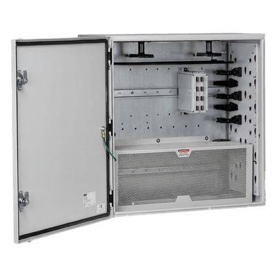 Gabinete de Zona de Instalación en Pared, Uso Industrial con Clasificación UL tipo IP66 y 4/12/4X, de 610 x 295 x 610 mm, de Acero, Color Gris