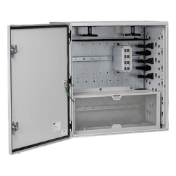 Gabinete de Zona de Instalación en Pared, Uso Industrial con Clasificación UL tipo IP66 y 4/12/4X, de 610 x 295 x 610 mm, de Acero, Color Gris