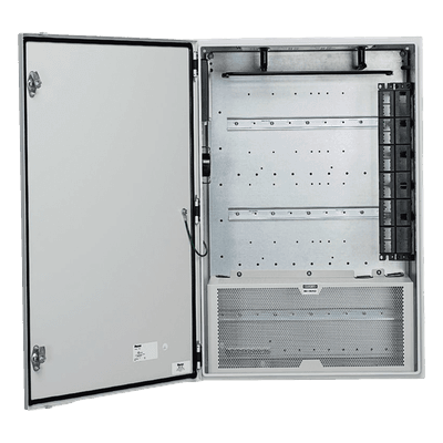 Gabinete de Zona de Instalación en Pared, Diseñado Para Dos Switches, Uso Industrial con Clasificación UL tipo IP66 y 4/12, Color Gris