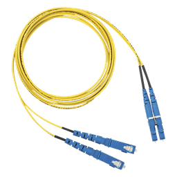 Jumper de Fibra Optica Monomodo 9/125 OS2, LC-SC Duplex, OFNR (Riser), Color Amarillo, 3 Metros (9.84 Pies)
