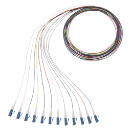 Kit de 12 Pigtails con Conector LC, Monomodo 9/125 OS2, 900um, de 1 Metro (3.28 Pies)