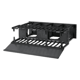 Organizador de Cables Horizontal NetManager, Doble (Frontal y Posterior), Para Rack de 19in, 3UR