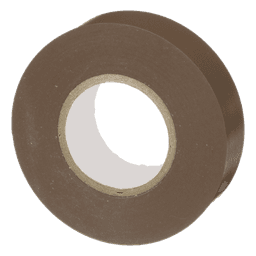 Cinta Eléctrica STRONGHOLD para Aislar, de PVC, Uso General Reparación y Mantenimiento, Grosor de 0.18mm (7 mil), Ancho de 19mm, y 20.12m de Largo, Color Café