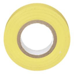 Cinta Eléctrica STRONGHOLD para Aislar, de PVC, Uso General Reparación y Mantenimiento, Grosor de 0.18mm (7 mil), Ancho de 19mm, y 20.12m de Largo, Color Amarillo