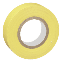 Cinta Eléctrica STRONGHOLD para Aislar, de PVC, Uso General Reparación y Mantenimiento, Grosor de 0.18mm (7 mil), Ancho de 19mm, y 20.12m de Largo, Color Amarillo