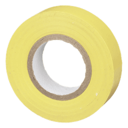 Cinta Eléctrica STRONGHOLD para Aislar, de PVC, Uso General Reparación y Mantenimiento, Grosor de 0.18mm (7 mil), Ancho de 19mm, y 20.12m de Largo, Color Amarillo