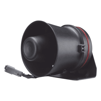 Bocina de uso Rudo para Motocicleta de 100 W, Alto Rendimiento y Base en Aluminio, 8 Ohm de Impedancia