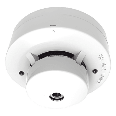 Detector de Humo Fotoeléctrico No Direccionable de 4 Hilos / Buzzer Integrado / LED 360° / DC 12 V / Algoritmos de Discriminación Avanzada