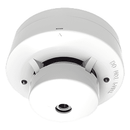 Detector de Humo Fotoeléctrico No Direccionable de 4 Hilos / Buzzer Integrado / LED 360° / DC 12 V / Algoritmos de Discriminación Avanzada