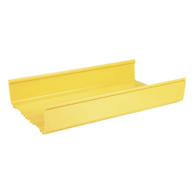 Canaleta FiberRunner™ 12X4, de PVC Rígido, Color Amarillo, 1.8 m de Largo