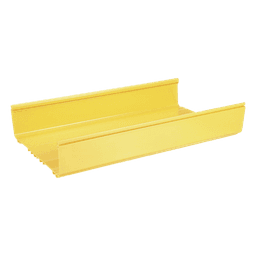 Canaleta FiberRunner™ 12X4, de PVC Rígido, Color Amarillo, 1.8 m de Largo