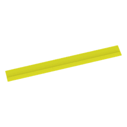 Tapa Con Bisagra a Presión Para Canaleta FiberRunner™ FR12X4YL6, de PVC Rígido, Color Amarillo, 1.8 m de Largo