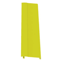 Tapa Con Bisagra a Presión Para Canaleta FiberRunner™ FR12X4YL6, de PVC Rígido, Color Amarillo, 1.8 m de Largo