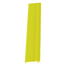 Tapa Con Bisagra a Presión Para Canaleta FiberRunner™ FR12X4YL6, de PVC Rígido, Color Amarillo, 1.8 m de Largo