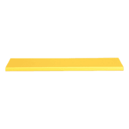 Tapa Con Bisagra a Presión Para Canaleta FiberRunner™ FR6X4YL2, de PVC Rígido, Color Amarillo, 2 m de Largo