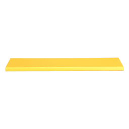 Tapa Con Bisagra a Presión Para Canaleta FiberRunner™ FR6X4YL2, de PVC Rígido, Color Amarillo, 2 m de Largo