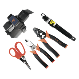 Kit de Herramientas para Terminación de Conectores de Fibra Óptica Prepulidos con Cleaver de 2 Pasos
