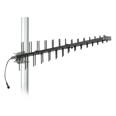 Antena LPDA de Alta Ganancia/ ESPECIAL PARA AMPLIFICADORES DE UNA A CINCO BANDAS DE FRECUENCIA/ 698-2700 MHz/ 12.15 dBi de Ganancia.