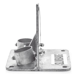 Base para Mástil con Ajuste de Ángulo. Diámetros de Mastil: 1" a 2" 