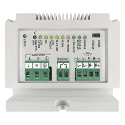 ETAPA DE POTENCIA DE AUDIO IP 2X25W O 1X50W EN FORMATO CARRIL DIN ESTÉREO/MONO