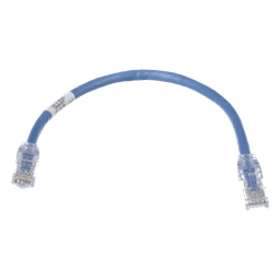 Cable de Parcheo TX6, UTP Cat6, 24 AWG, CM, Color Azul, 0.3 Metros (1 Pie)