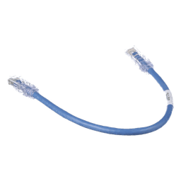 Cable de Parcheo TX6, UTP Cat6, 24 AWG, CM, Color Azul, 0.3 Metros (1 Pie)