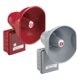 AudioMaster® Altavoz de bocina reentrante para megafonía y anunciamiento publico, 30W de Potencia, Listado contra incendios UL, Color Gris