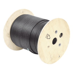 Bobina de Cable Planta Externa con Gel, de 4 Pares, Cat6A, Blindado F/UTP, Color Negro, 305 Metros (1000 Pies)