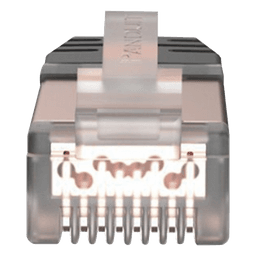 Plug RJ45 Cat6A Blindado, Para Cable Calibre 23-24 AWG, Chapado en Oro de 50 Micras, Paquete de 100 Piezas