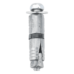 Taquete Expansor / Carga a Tensión 200 kg / Carga Cortante 240 kg / Zamac Resistente a Corrosión / 1/4" x 1-3/4" (44 mm) / Incluye Tornillo