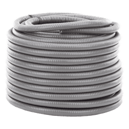 Tubo Flexible tipo Liquidtight de 3/4" (19 mm). Acero + PVC. Rollo de 50 Metros.