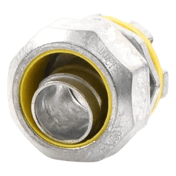Conector Recto para tubo tipo Liquidtight de 1/2" (13 mm). 