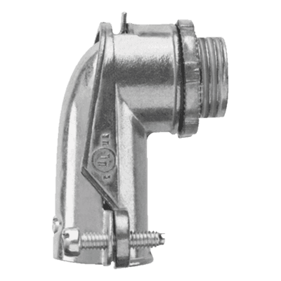 Conector curvo para tubo flexible 3/4"  (19 mm)