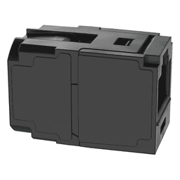 Módulo Acoplador RJ45 a RJ45, Mini-Com, Categoría 6A, Color Negro