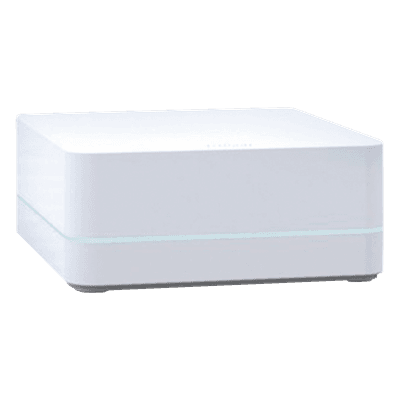 Repetidor inalámbrico para extender el alcance RF de un sistema Caseta Wireless, cobertura aproximada de 232 m², alimentación USB de 5 V con adaptador incluido