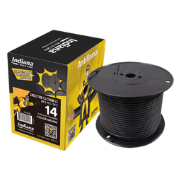 Cable THW-LS / Calibre 14 AWG / 19 Hilos / Color Negro / Bobina 100 m (328 ft)