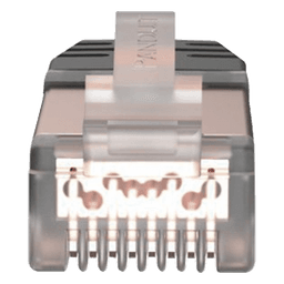 Plug RJ45 Cat6 Blindado, Para Cable Calibre 24-26 AWG, Chapado en Oro de 50 micras, Paquete de 100 Piezas