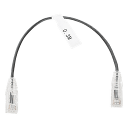 Cable de Parcheo Slim UTP Cat6 / 30 cm (0.98 ft) / 28 AWG / 1 Gbps+ / RJ45 / IEEE 802.3ab