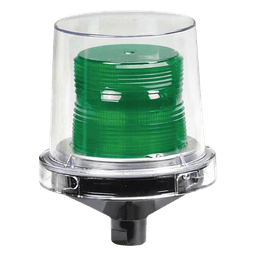 Luz de advertencia LED para ubicaciones peligrosas Electraray®, UL y cUL para Clase I, División 2, Grupos A, B, C y D; Clase II División 2, Grupos F y G; Clase III, 24 VCD, Color Verde