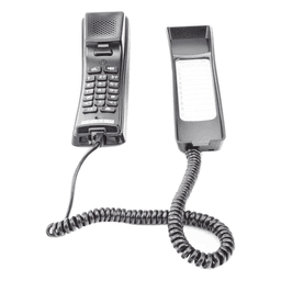 Teléfono IP profesional para Hotelería, montaje en pared,  teclado numérico estándar, conferencia de 3 vías, Opus y PoE.