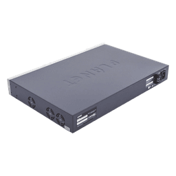 Switch Administrable L3, 24 puertos Gigabit PoE 802.3bt, 2 puertos 10G SFP+, Pantalla Tactil, Fuente Redundante, (600W)