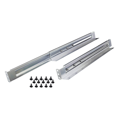 Kit de Rieles Para Racks de 4 Postes, Para UPS de 1 a 3 UR, Profundidad Ajustable, Soporte de Peso de 104.78 Kg