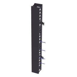 Organizador Vertical de Cables / 24U / Para Rack Abierto / Compatible con EIQR3224 y EIRL5524DR / Incluye Brackets de Montaje