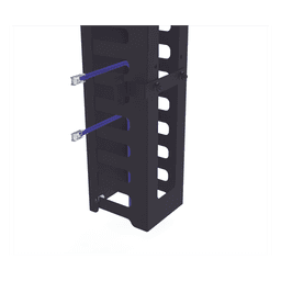 Organizador Vertical de Cables / 24U / Para Rack Abierto / Compatible con EIQR3224 y EIRL5524DR / Incluye Brackets de Montaje